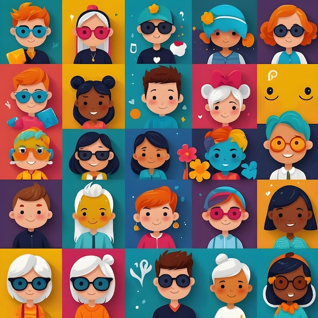 Trendy Avatars for Social Media