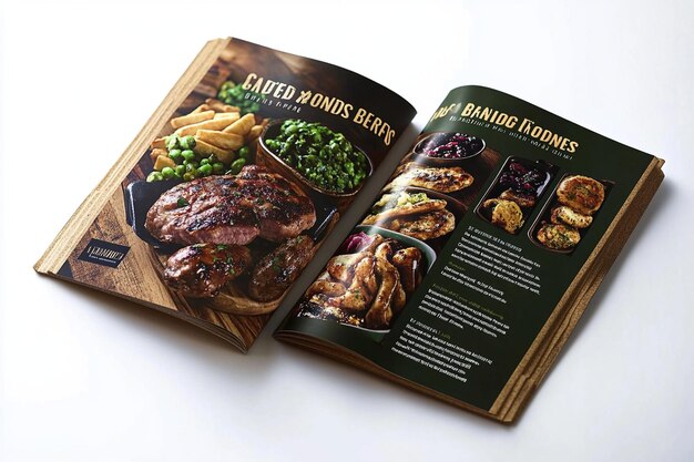 Photo trendy bifold restaurant brochure photo