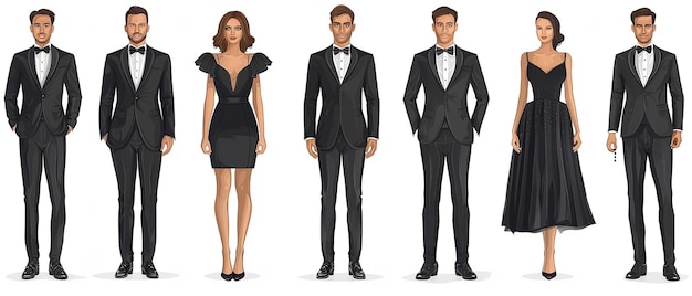 Trendy Black Outfits for Evening Cocktail Party