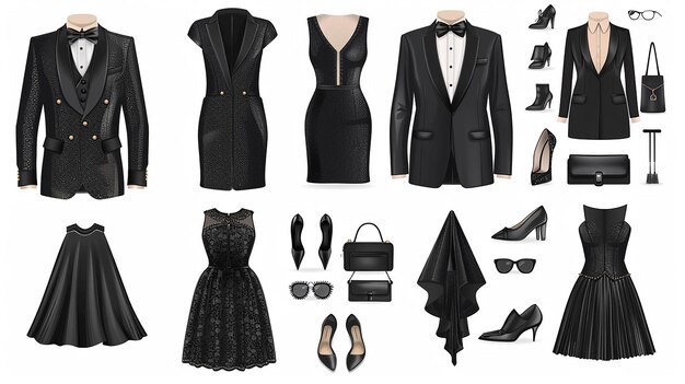 Trendy Black Outfits for Evening Cocktail Party