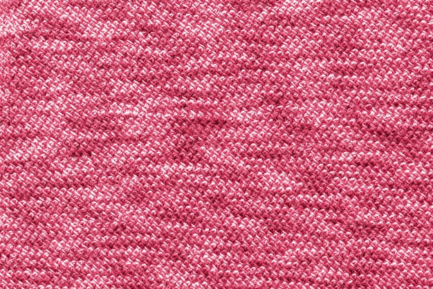 Trendy color of the year 2023 Texture patterned knit fabric toned in viva magenta color