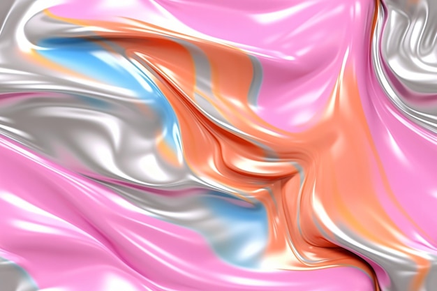 Trendy Colorful Liquid Pattern Ai generative