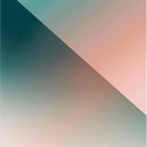 A trendy diagonal gradient that fades from a deep teal to a pale rose a sense of modern elegance