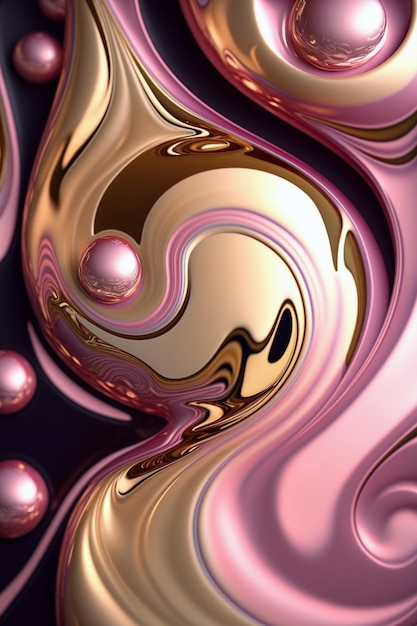 Trendy Fluid Background Ai generative