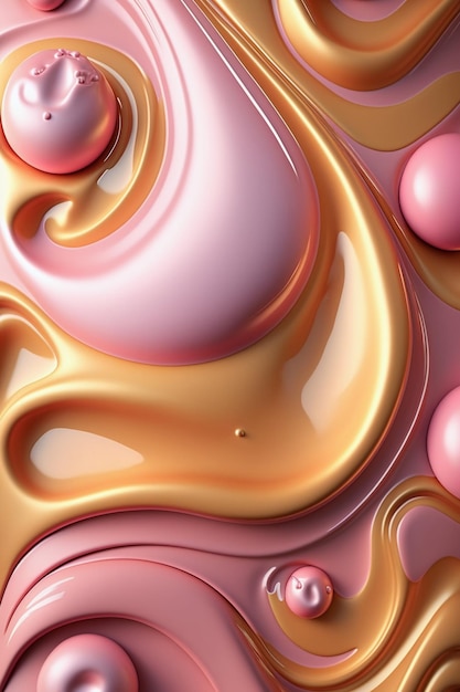 Trendy Fluid Background Ai generative