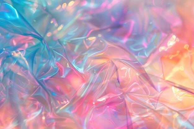 Trendy holographic pastel gradient backdrop