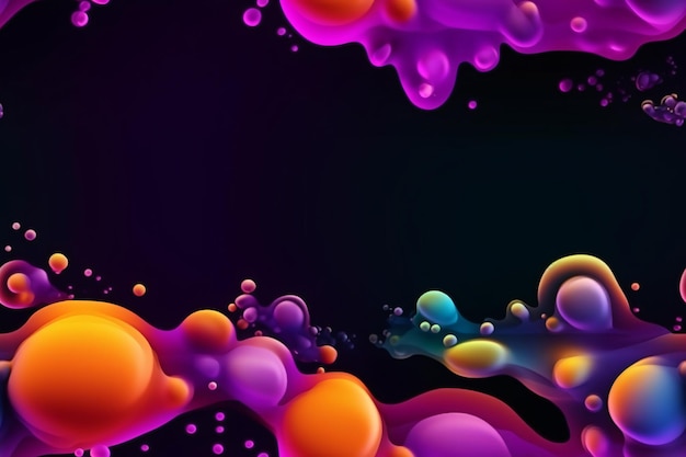 Trendy Liquid Bubble Pattern Ai generative