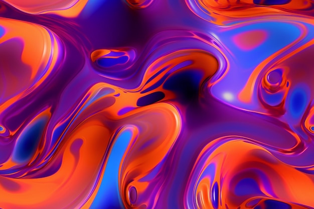 Trendy Liquify Seamless Pattern Ai generative