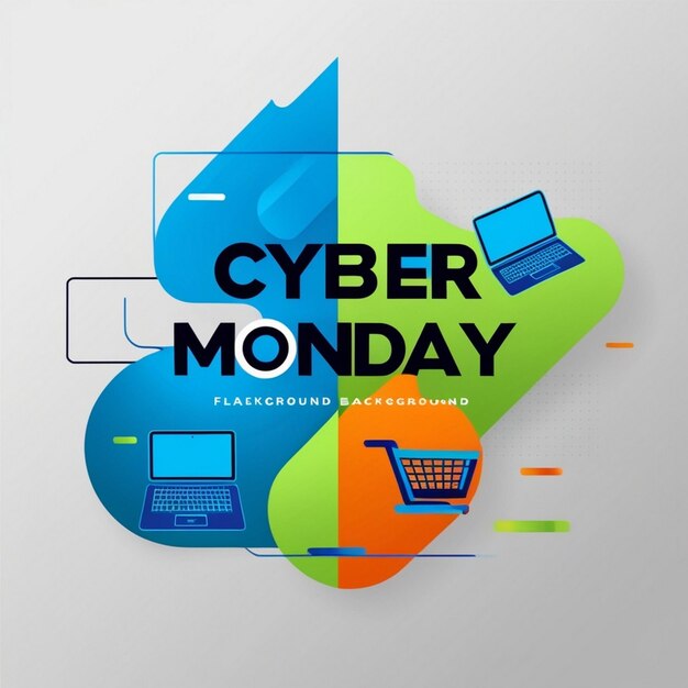 Photo trendy and modern design of cyber monday hot sale banner background vector template generative ai