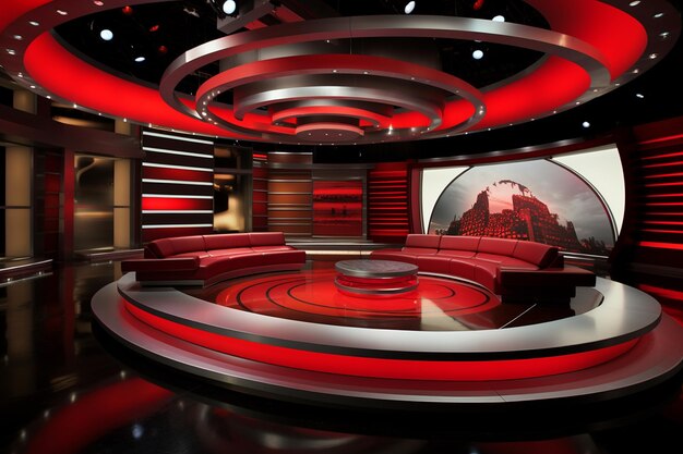 Trendy Newsroom Studio Concept