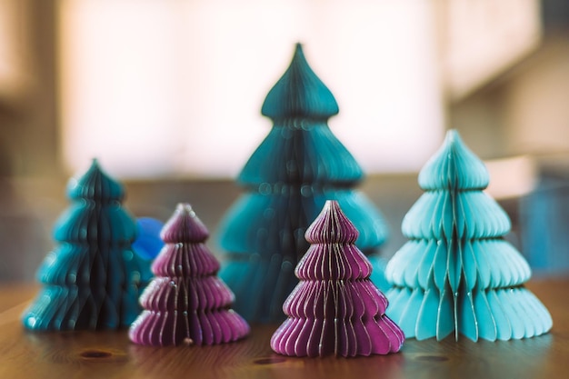 Trendy paper Christmas trees