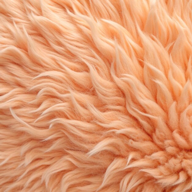 Photo trendy peach fur texture close up abstract apricot wool structure background color of the year 2024 peach fuzz