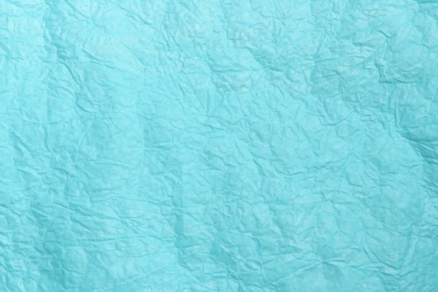 Trendy Purist blue colored textured background. Crumpled paper texture.