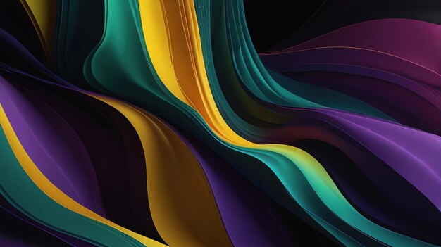 Trendy simple color gradient abstract background with dynamic wave line effect Vector Illustration For Wallpaper Banner Background Card Book Illustration landing page