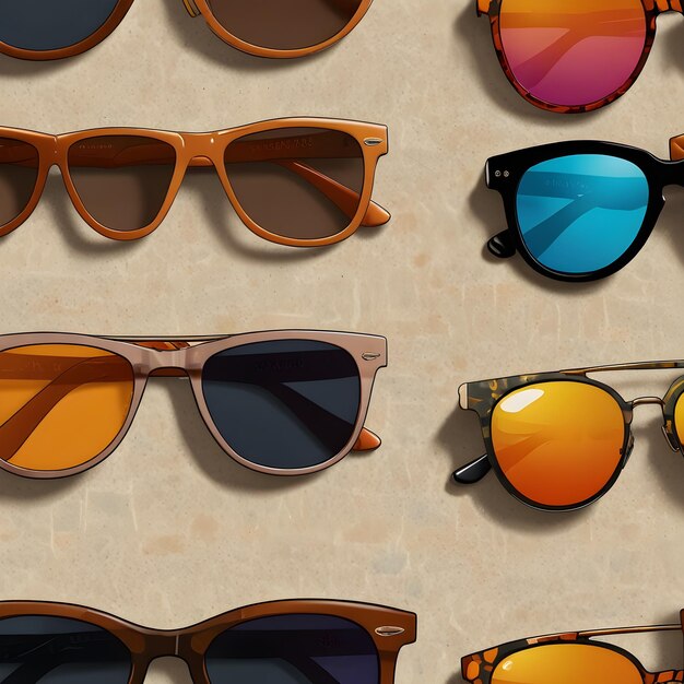 Trendy Sunglasses Clipart Collection