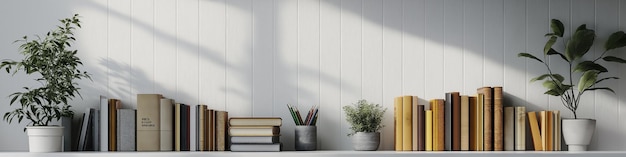 Photo trendy workspace with books designer supplies and copy space