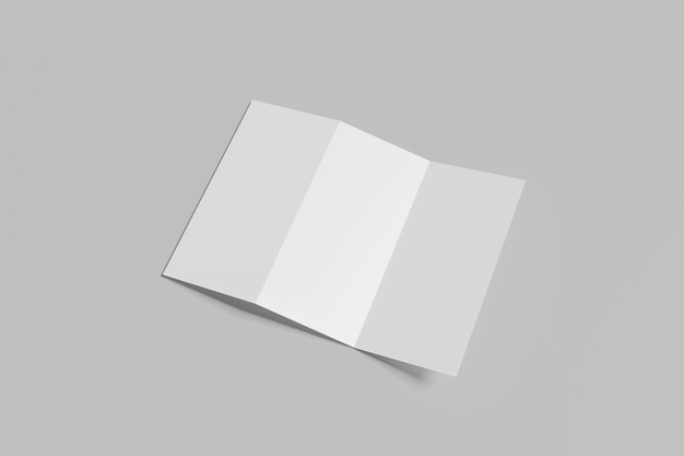 Tri fold Brochure Mockup Blank