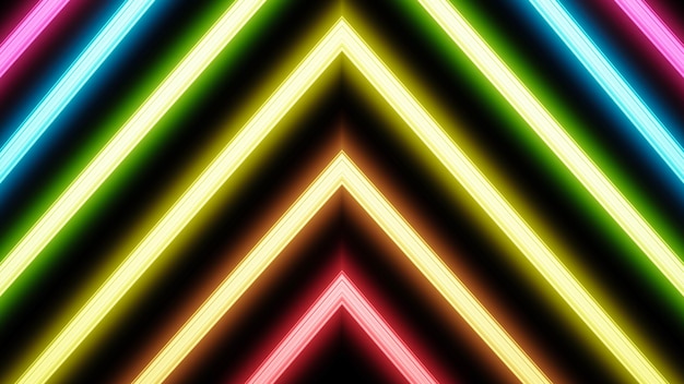 Triangle lights art background