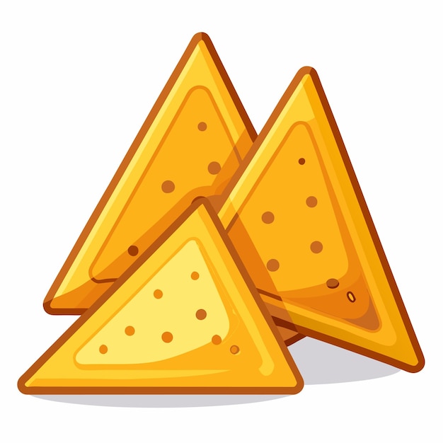 Photo triangular crackers vector illustration on a white background