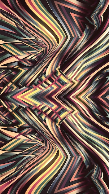 Tribal abstract geometric shapes pattern generative