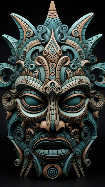 Tribal mask poster