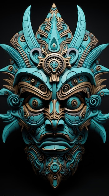 Tribal mask poster