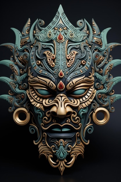 Tribal mask poster