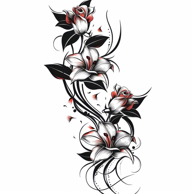 Tribal Tattoo Designs Featuring Bold Black Lines and Intricate Patterns in 5K Resolution