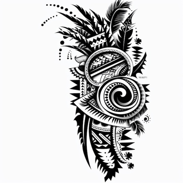 Tribal Tattoo Designs Featuring Bold Black Lines