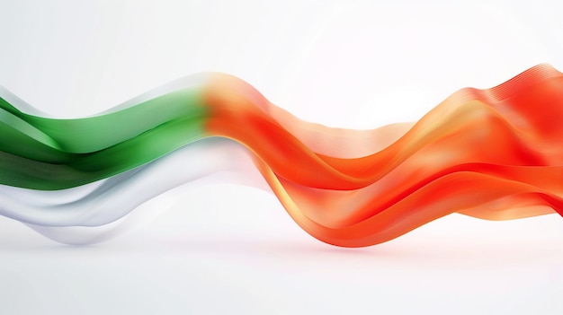 Tricolor Ribbon Elegance Symbol of Indian Unity Republic day of India Indian Independence Day