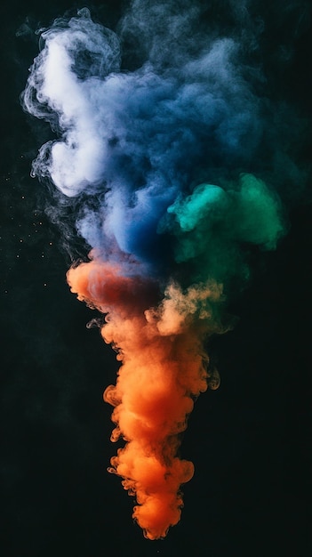 Tricolor Smoke Bomb in Indian Flag Colors