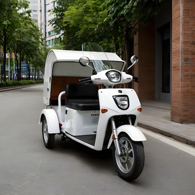 Photo tricycle motorcycle isolated on a white background