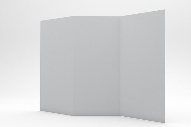 Trifold Brochure Right Side In White Background