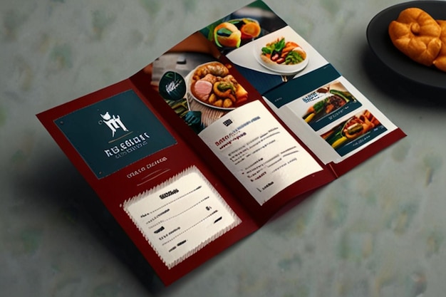 Photo trifold mockup design