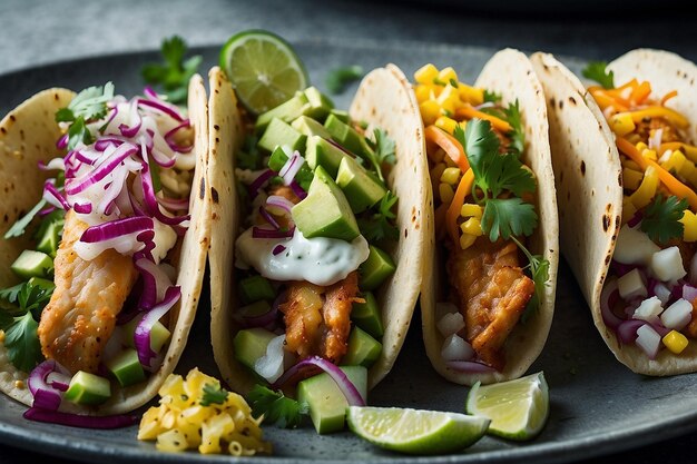 Trio of Gourmet Fish Tacos