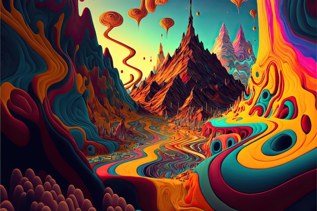 Trippy Landscape