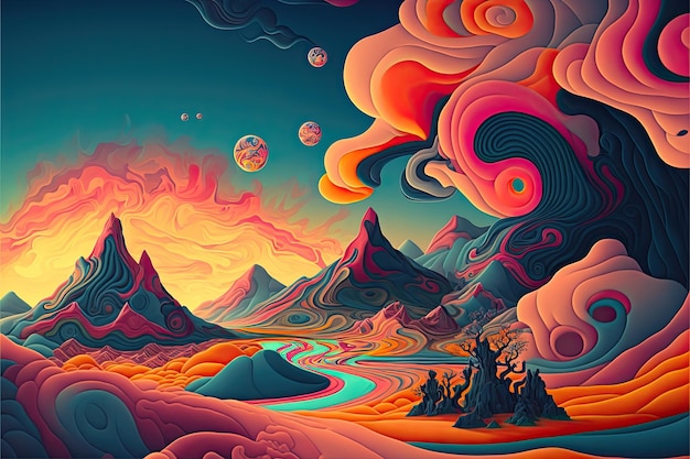 Trippy Landscape