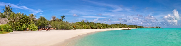 Tropical beach in the Maldives