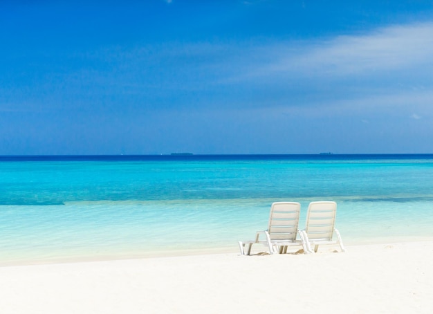 Tropical beach in Maldives