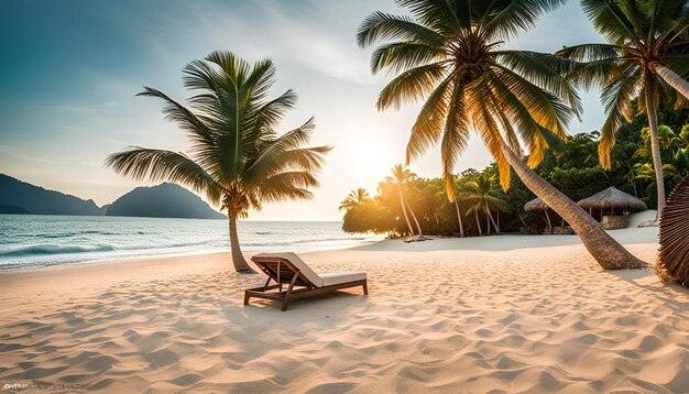 Tropical beach and sea