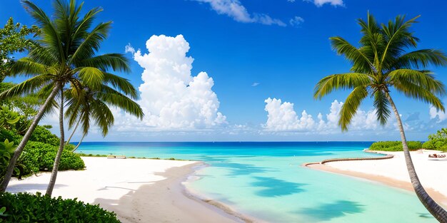 Tropical beach and sea