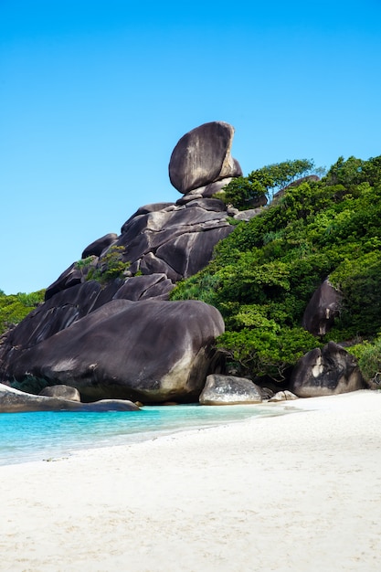 Photo tropical beach, similan islands, andaman sea, thailand. travelings