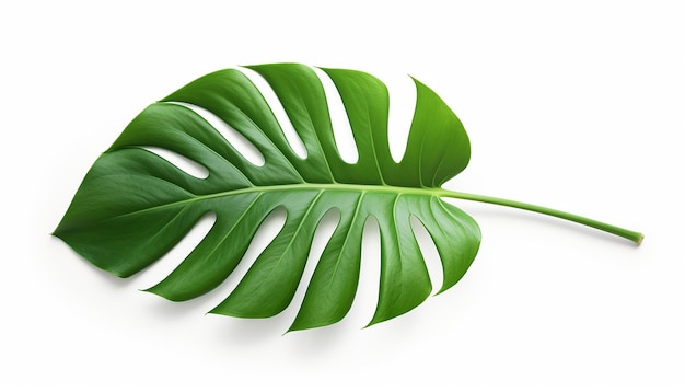 Tropical Chic Monstera Leaf Elevation Side View