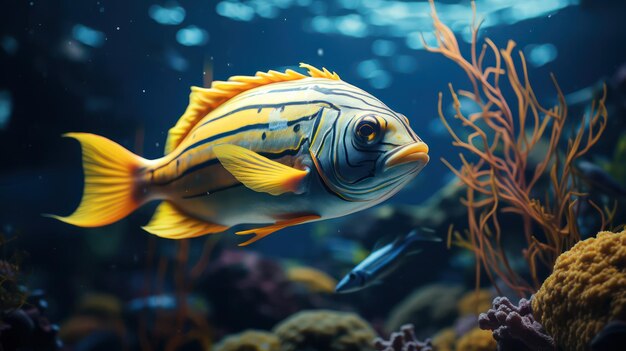 tropical fish poster