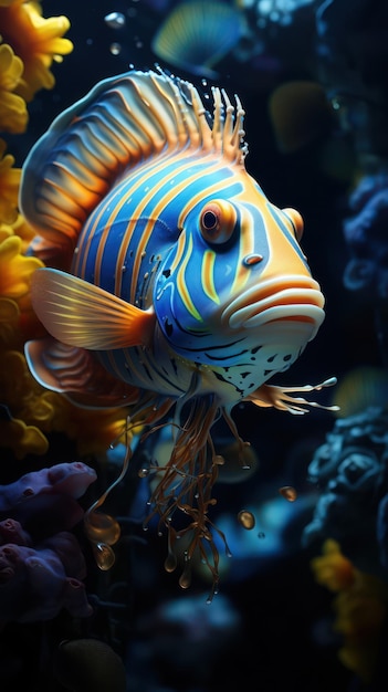 tropical fish poster