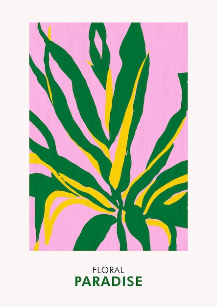 Tropical Floral Paradise Poster Print