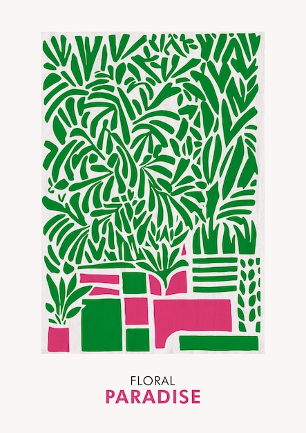 Tropical Floral Paradise Poster Print