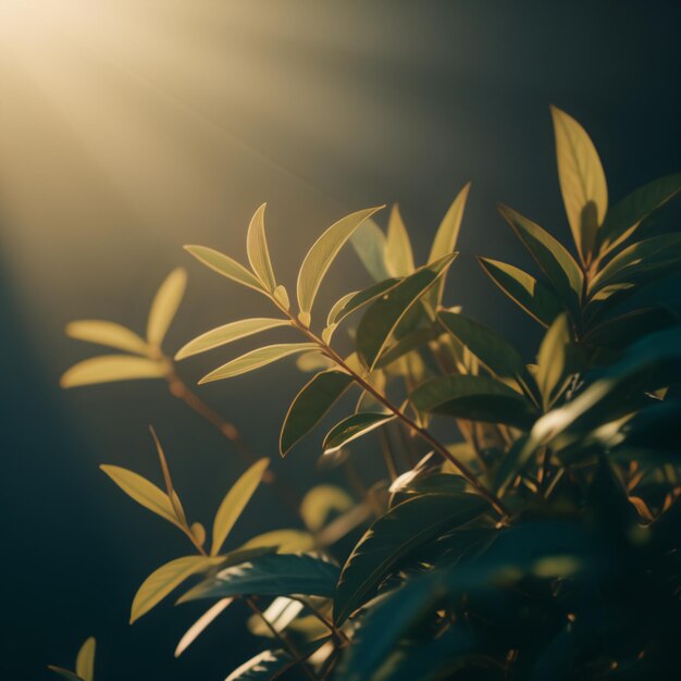 Photo tropical foliage burst