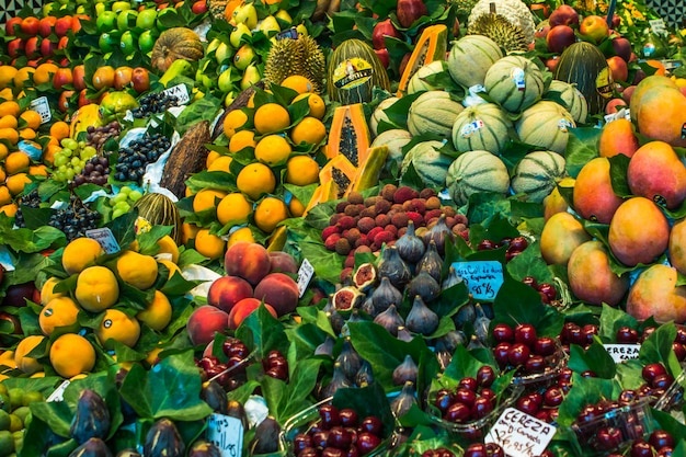 Tropical fruit on a market