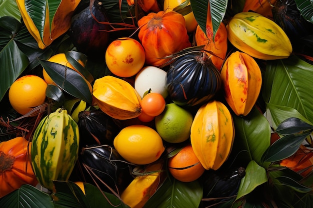 Photo tropical fruit trail